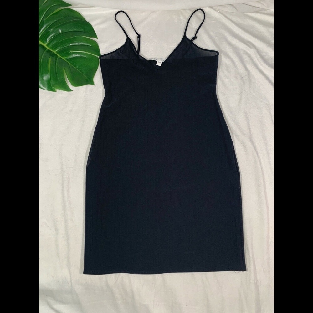 NEW Veronica Beard Sheer Slip Only in Black 0